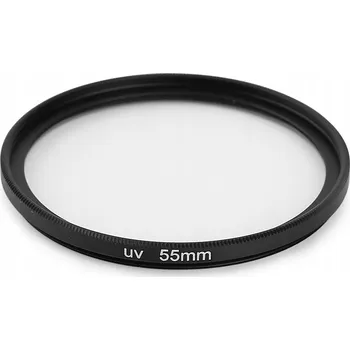 UV FILTR 55MM PRO FOTOAPARÁTY CANON SONY NIKON PENTAX ULTRAFIALOVÝ OCHRANNÝ