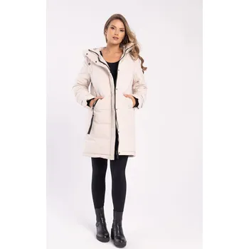 Dámský kabát Volcano L22055-W24 béžový XL