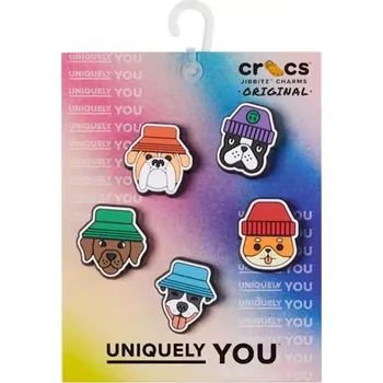 Tkaničky do bot Crocs Jibbitz™ Dogs In Hats 5 Pack pin 10012184 NEPLATÍ