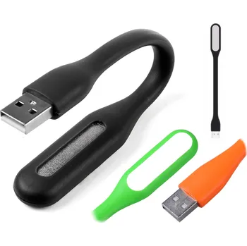 Lampička USB LED lampička k počítači, ohebná, červená