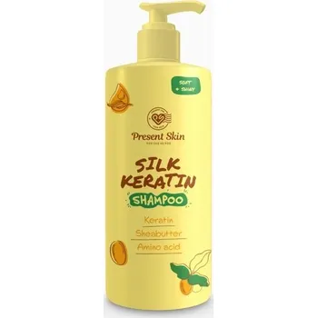 PRESENT SKIN Silk Keratin vyhlazující kondicionér na vlasy s hedvábím 500 ml
