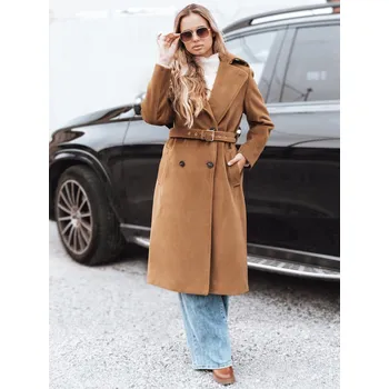 Dámský zimní kabát Dstreet NY0761 Barva: Béžová, Velikost: S