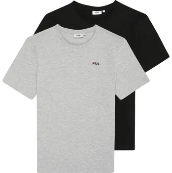 Pánské tričko Fila Brod pánské tričko 2 pak černá, šedá FAM0083 83227 pánské 2 XL