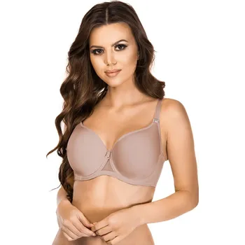 Podprsenka Dámská podprsenka LAURA 19020 Mokka káva - Mediolano mocca 65I