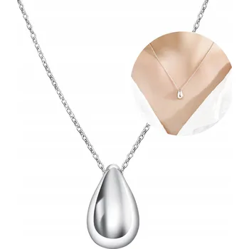 Náhrdelník Stříbrný náhrdelník slza kapka řetízek přívěsek stříbro o ryzosti 925