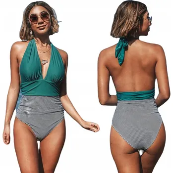 Dámské plavky K&M jednodílné plavky, vícebarevné, velikost M