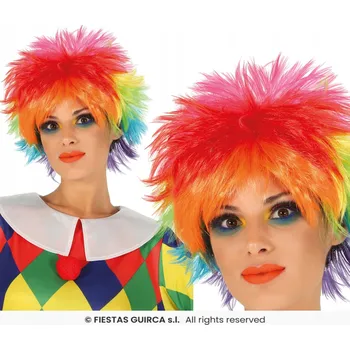 Karnevalová paruka Guirca paruka krátké vlasy světle šedá kudrnatá