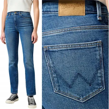 Dámské oblečení Wrangler dámské džíny rovného střihu dlouhé, velikost 30/34