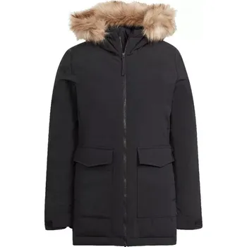 Dámská softshellová bunda Adidas Parka Bunda s kapucí a kožešinou W IJ8260 XL