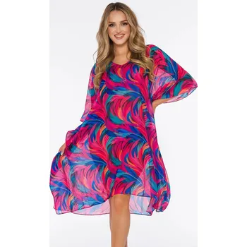 Dámské plavky Dámské pareo 15 D83T- 42 růžové - Self UNI