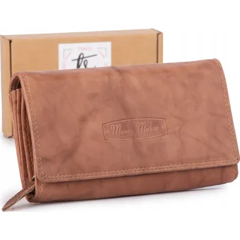 Dámská kožená peněženka Money Maker, vodorovná, velká