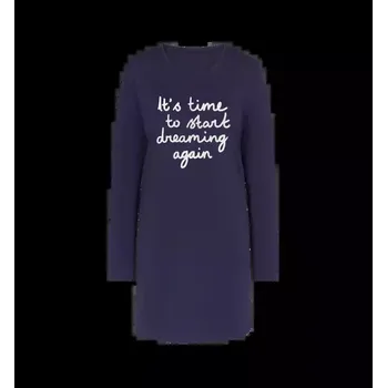 Dámská noční košile Nightdresses NDK 03 LSL X - Triumph modrá (6582) 0036