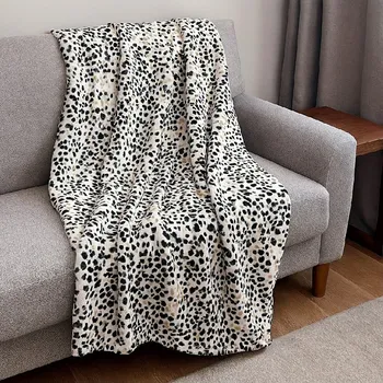 Přehoz na lůžko Mikroplyšová deka 150 x 220 cm Zvířecí vzor 1