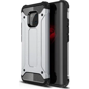 Pouzdro na mobilní telefon Zadní Kryt Pskom pro Huawei Mate 20 Pro stříbrný