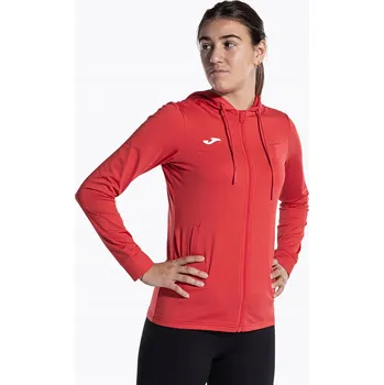 Dámská mikina Dámská tenisová Mikina Joma Sculpture II Zip-Up Hoodie červená velikost S