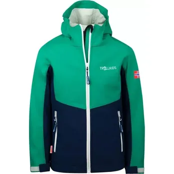 Dívčí bunda Dětská softshellová bunda Trollkids Kristiansand Jacket pepper Jr 320-327 104