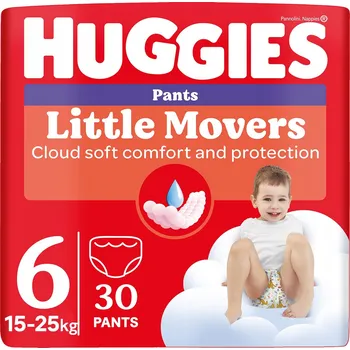 Plena Huggies Little Movers 6 Jumbo Plenkové Kalhotky (15-25 kg) 30 ks