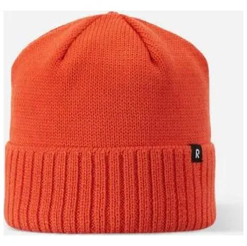 Čepice Dětská zimní čepice Reima Kalotti Red Orange Junior z certifikované vlny oranžové barvy (5300232A-2820) 48