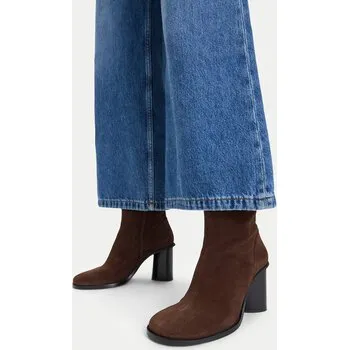 Dámské kozačky Polokozačky Gino Rossi EO-ZOYA-121046S Hnědá 37