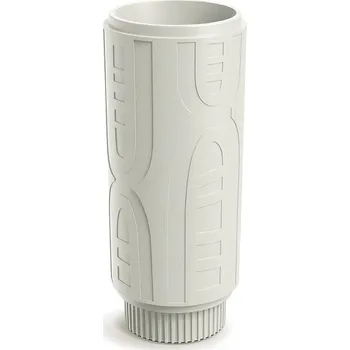 Květináč Květináč FOLKA ROUND HIGH 40 cm- barva: písková