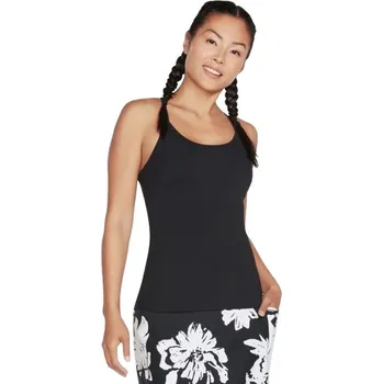 Skechers Go Walk Racerback Shelf Bra Cami W1TT134-BLK Black M S
