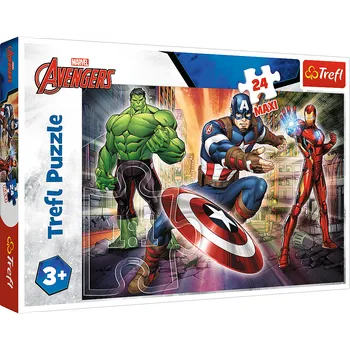 Puzzle Puzzle 24 dílků maxi Ve světě Avengers – Trefl 14321