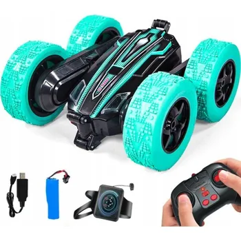 RC model auta Kaskadérské auto na dálkové ovládání s ovládáním gesty LED modré