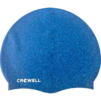 Čepice Crowell Recycling Perleťově modrá barva 5 silikonových plaveckých čepic NEPLATÍ