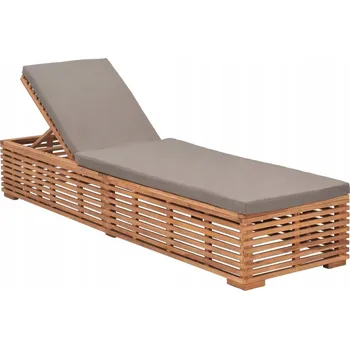Zahradní lehátko Lehátko VidaXL šedé dřevěné