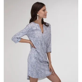 Dámské šaty Dámské šaty - WMN1436 - Mr. GUGU & Miss GO - Gemini XL bílá/modrá