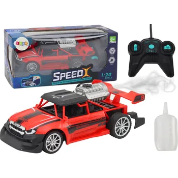 RC model auta RC autíčko 1:20 – s kouřem a světly | červené