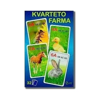 Kvarteto Kvarteto farma 7x10,5x1,5cm 32ks v krabičce