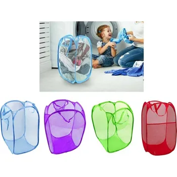 Koš na prádlo VERK Skládací koš na prádlo color 70 cm x 37 cm x 37 cm Světle modrá