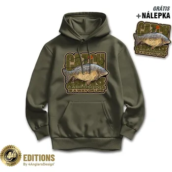 Rybářské oblečení 4ANGLERSDESIGN Mikina Catch and Release Is A Way Of Life - XXL
