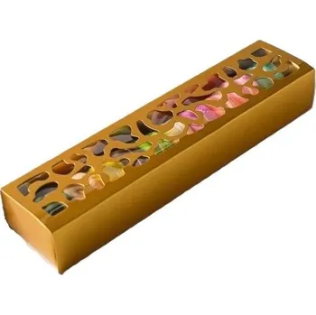 Dárková krabička Krabička na makronky zlatá (na 10ks)