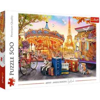 Puzzle Puzzle 500 dílků Prázdniny v Paříži – Trefl 37426