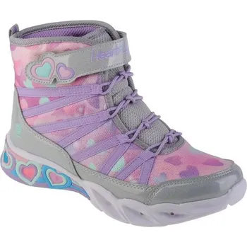 Chlapecké tenisky Skechers Sweetheart Lights - Dreamy Love 302667L-SMLT Silver 31 33
