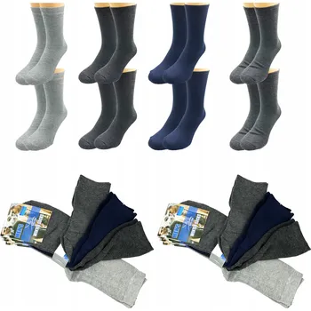 Pánské oblečení 8 párů MIX PONOŽKY POLSKÉ FROTÉ zimní 39-42 teplé