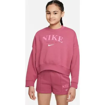 Dívčí tričko Trend Flc Crew Jr DV2563 633 - Nike M (137-147)