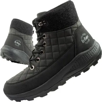 Dámská zimní obuv Lee Cooper dámská zimní trekingová sportovní obuv zateplená černá ekologická kůže dámské 37
