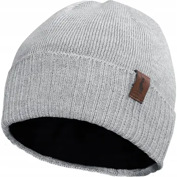 Čepice AGBO zimní čepice beanie šedá, univerzální velikost