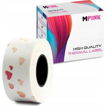 Termální etikety Samolepky Srdíčka 15mm x 4m