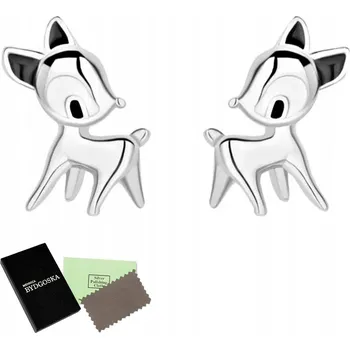 Náušnice STŘÍBRNÉ NÁUŠNICE 925 PRO DÍVKY SRNKY