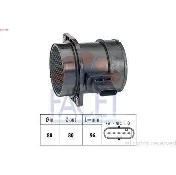 Čidlo automobilu Snímač množství protékajícího vzduchu FACET 10.1376