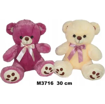 plyšák Plyšový medvídek 30 cm, Mašle, výšivka 2 kol. Sun-Day