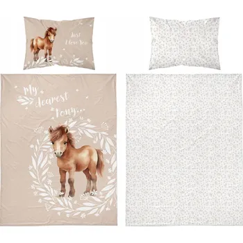 Povlečení Sada povlečení Detexpol 90 x 120 cm béžová