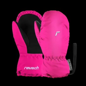 Rukavice Reusch Olly R-TEX® XT Mitten dětské nepromokavé zateplené jednoprsté lyžařské rukavice na suchý zip růžové (61/85/588/3350) 0