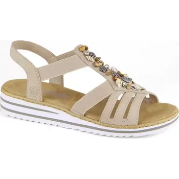 Dámské tenisky Pohodlné sandály Rieker W RKR680 beige 39