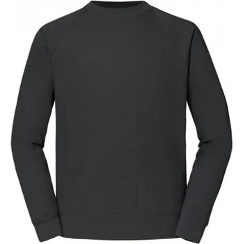 Pánská mikina Pánská mikina Raglan Sweat Fruit of the Loom Light Graphite XXL
