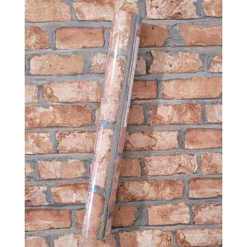 Tapeta Vinylová 3D tapeta na vliesu OMYVATELNÁ efekt STARÉ CIHLY zeď cihla omítka